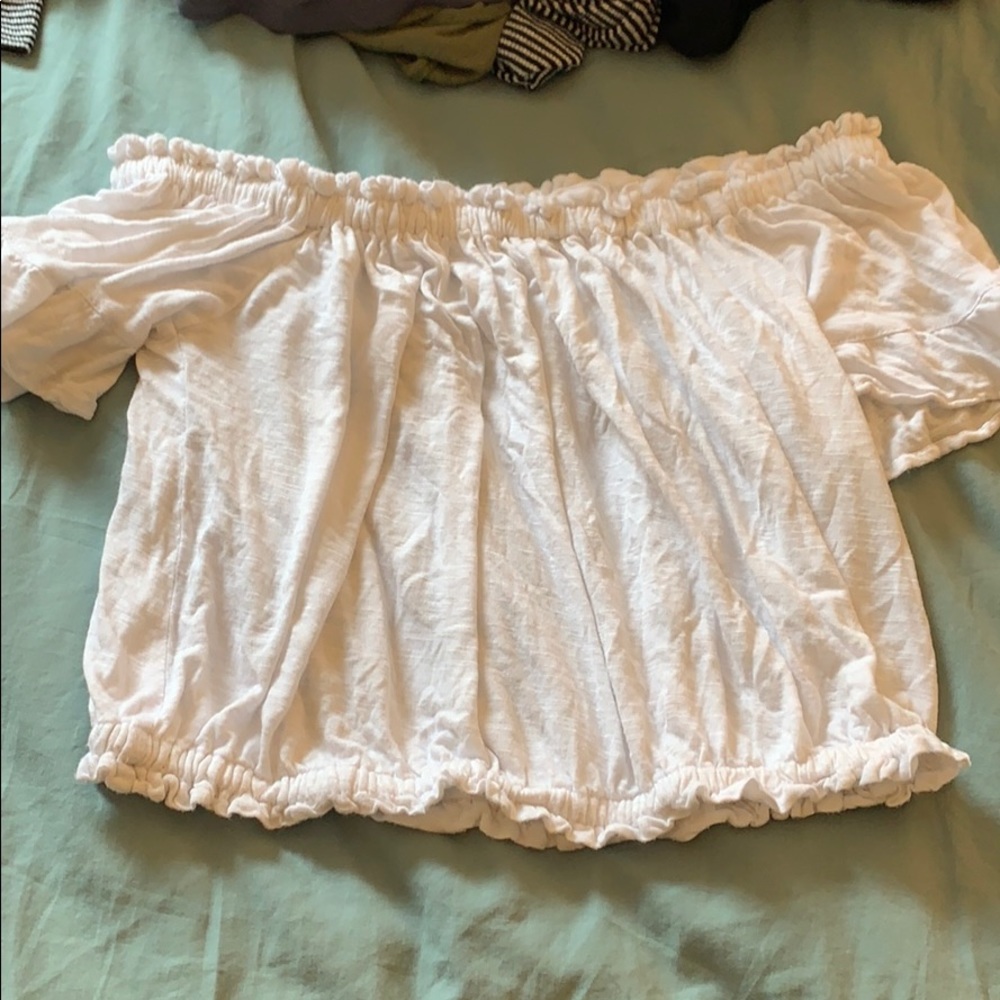 White crop top
